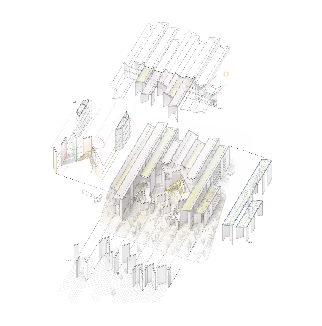 Escaped section. Yancuic Museum by BAX studio, Mendoza Partida and SPRB Architects.