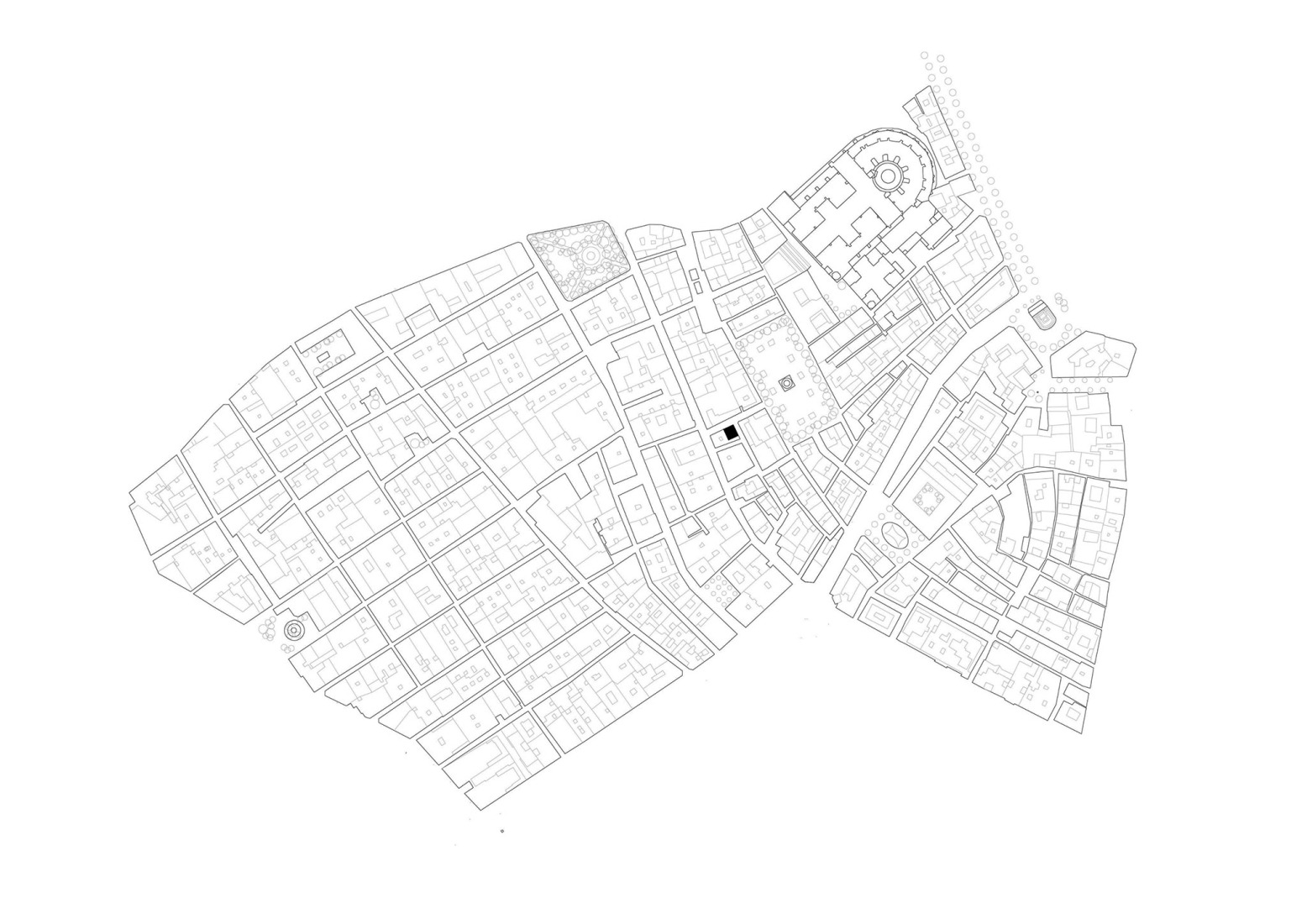 Plano de situación. Oteiza One Coffee Shop por Bauart studio, Arkygra Arquitectos.