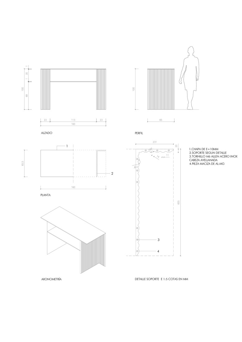 Detalle muebles. Tienda MKR Campana por Guillermo Vázquez Consuegra.