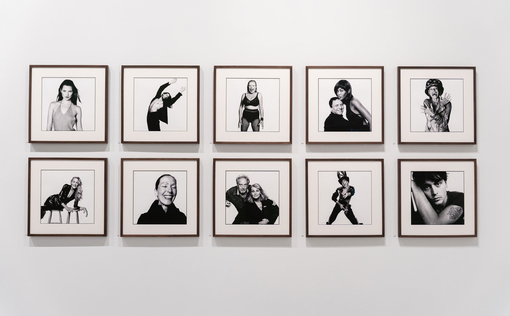 Vista de la exposición David Bailey's Changing Fashion. Cortesía por la Fundación MOP.