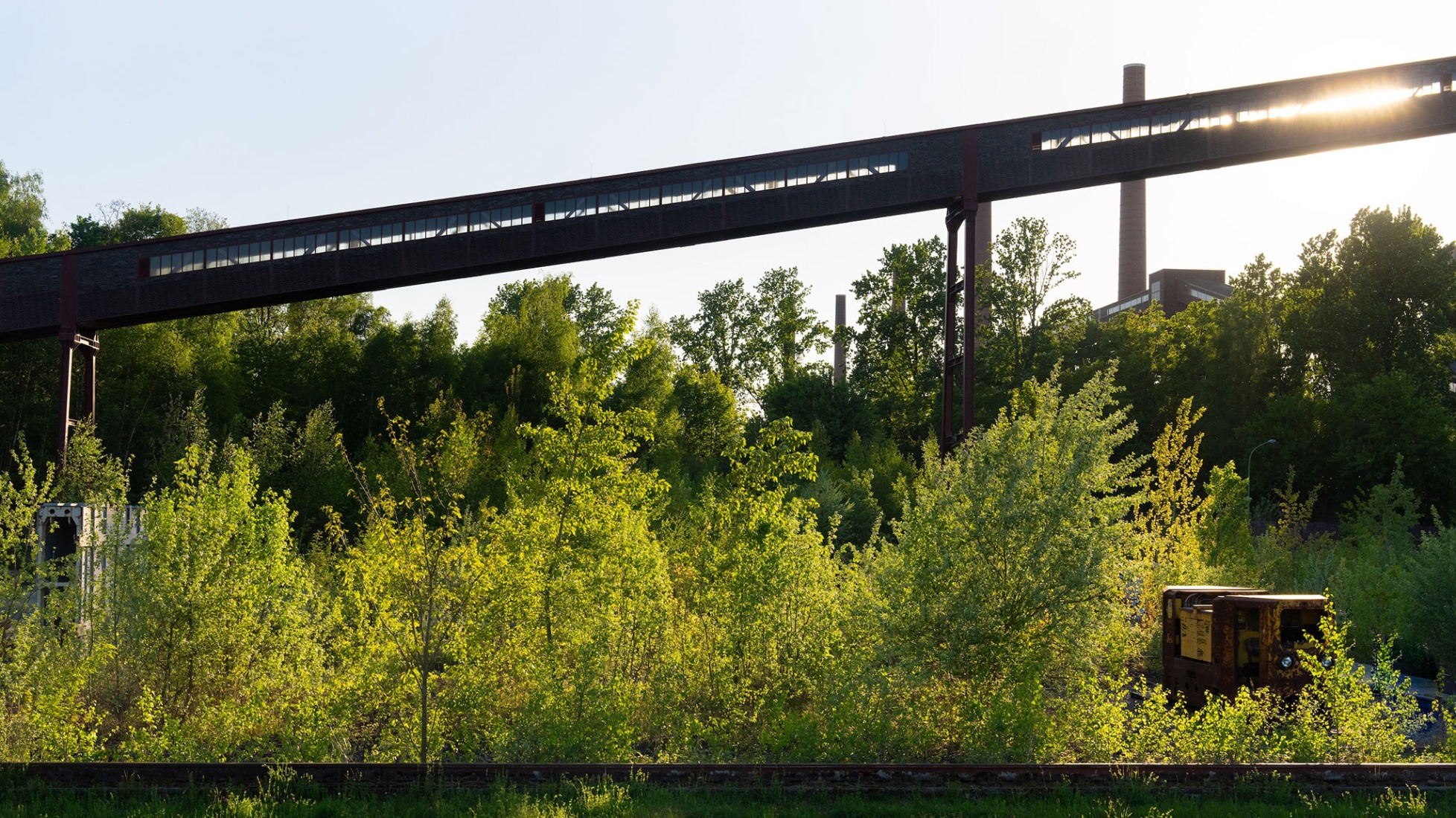 Conveyor Bridge at Zollverein Coking Plant, UNESCO World Heritage Zollverein, Essen. Photograph by Dirk Rose.