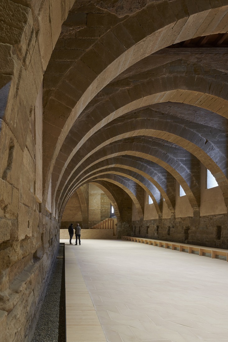Intervention in the Royal Monastery of Santa Maria de Sijena by Pemán y Franco + Sebastián Arquitectos. Photograph by Iñaki Bergera.