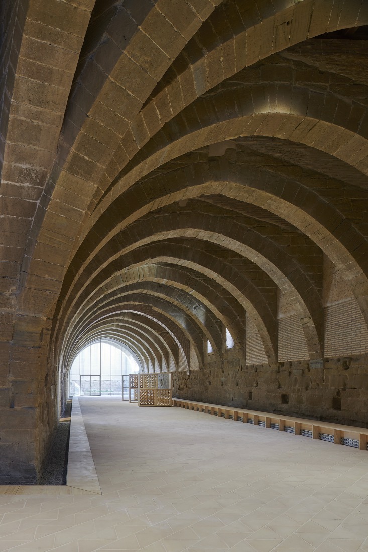 Intervention in the Royal Monastery of Santa Maria de Sijena by Pemán y Franco + Sebastián Arquitectos. Photograph by Iñaki Bergera.