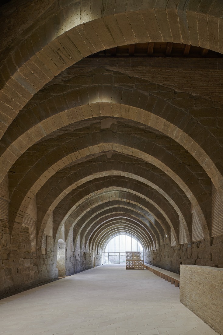 Intervention in the Royal Monastery of Santa Maria de Sijena by Pemán y Franco + Sebastián Arquitectos. Photograph by Iñaki Bergera.