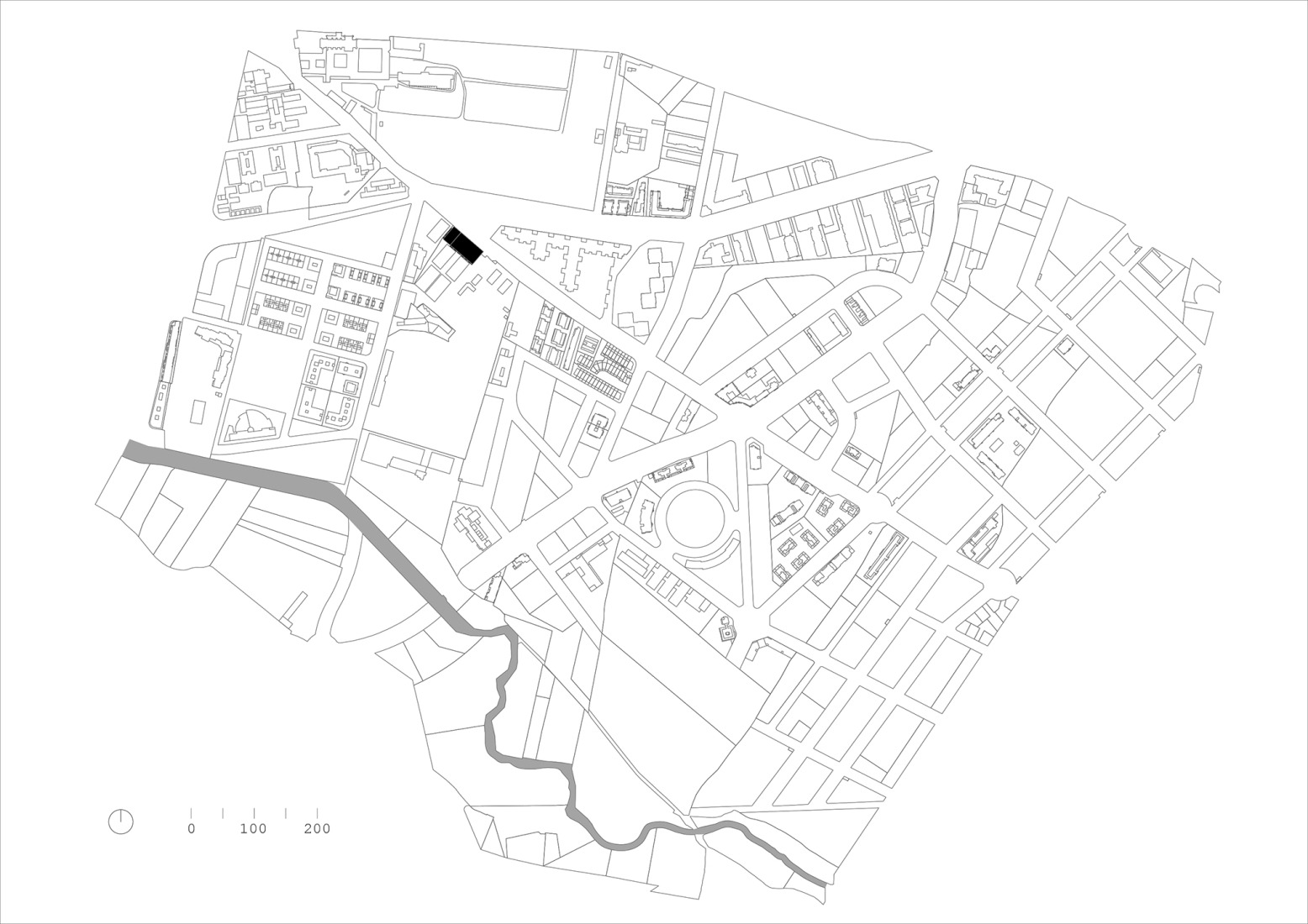 Situation plan. "Carlos Soria" Sports Hall by ABLM arquitectos.