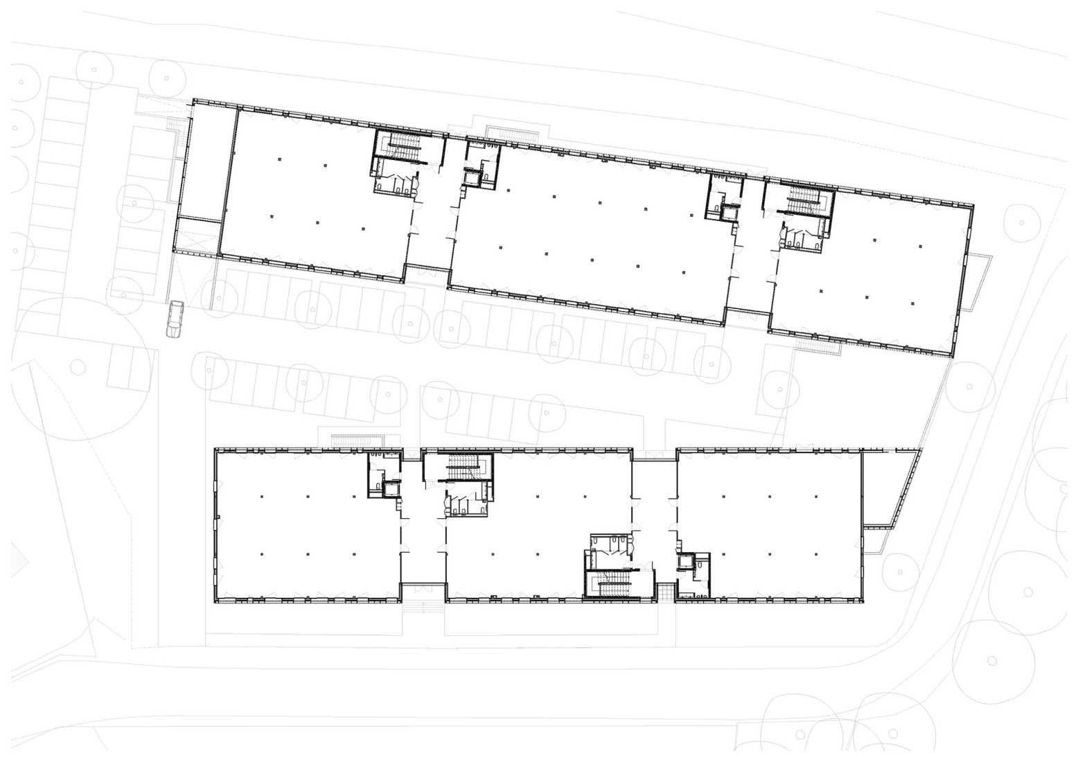 Ground floor plan. "Bois Harel" by Alta Architectes.