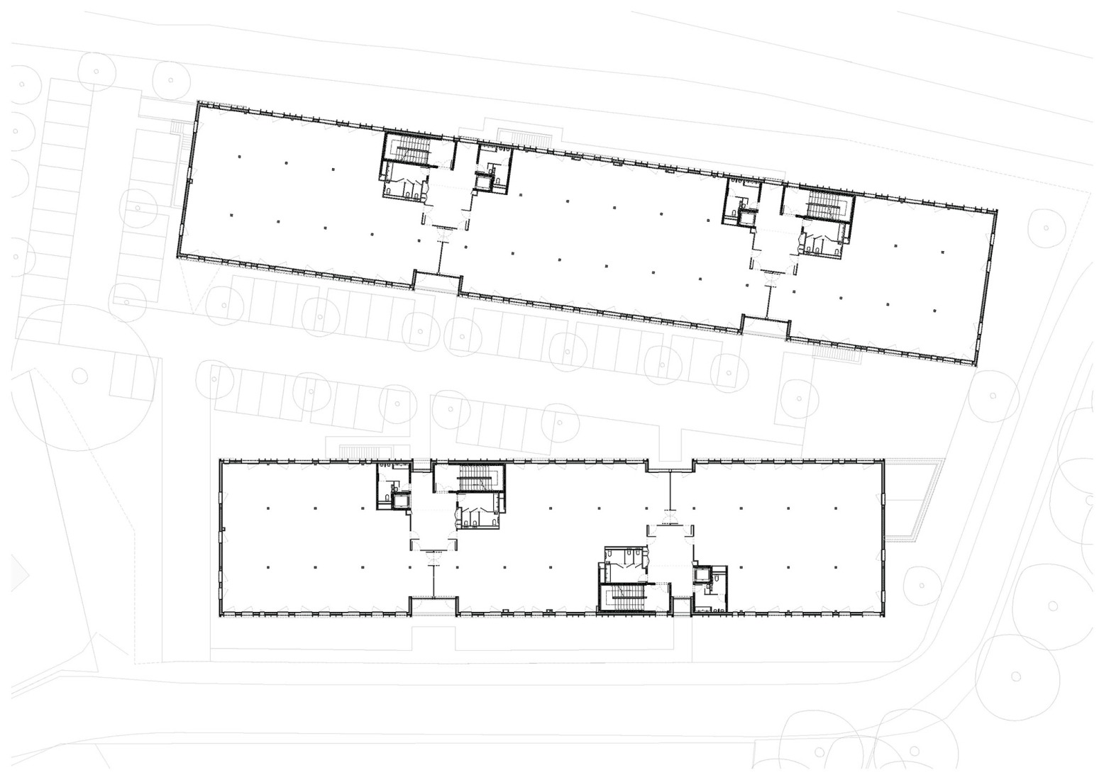 First floor plan. "Bois Harel" by Alta Architectes.