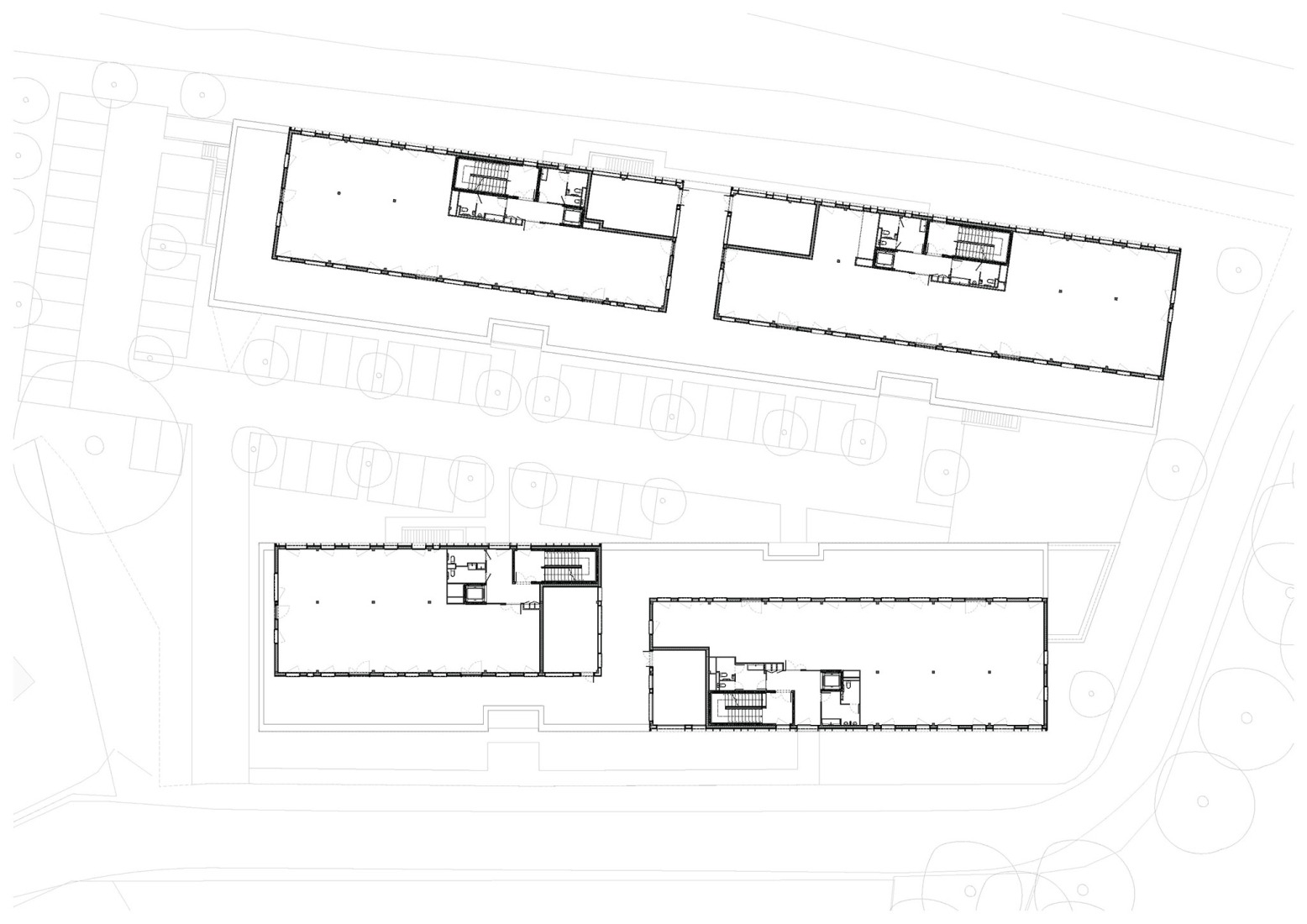 Second floor plan. "Bois Harel" by Alta Architectes.