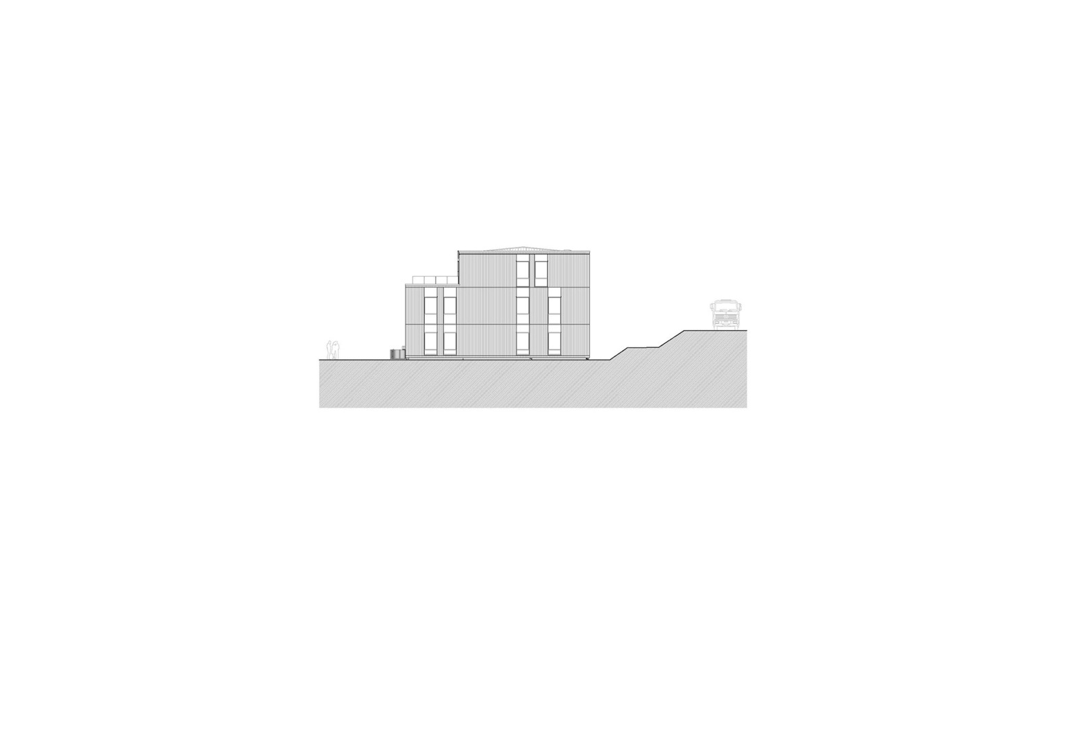 Building B, south façade. "Bois Harel" by Alta Architectes.