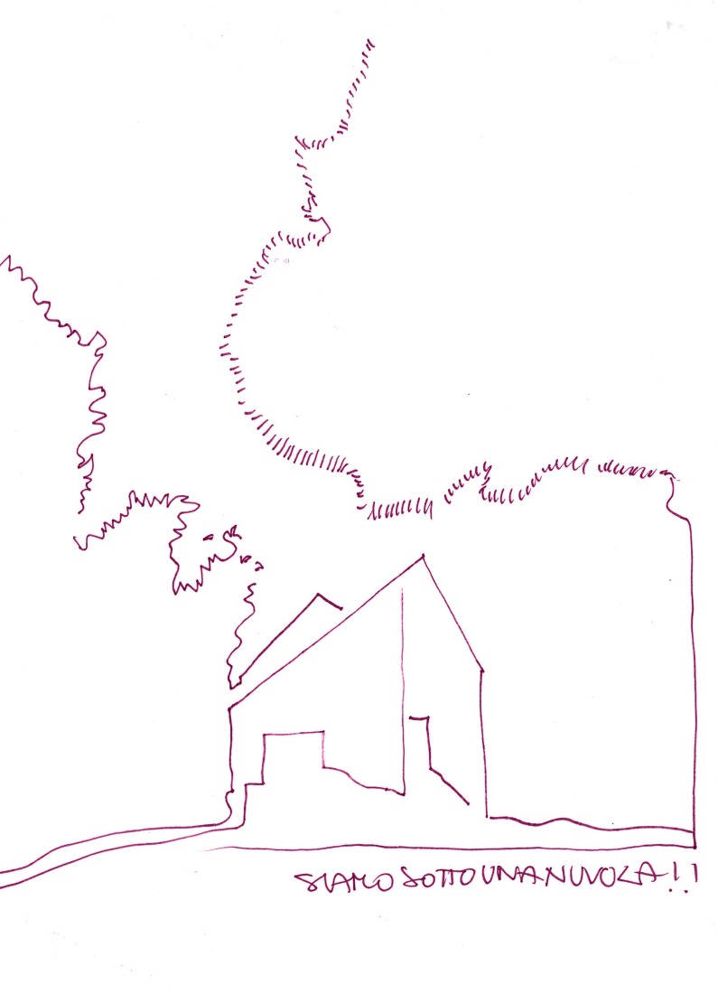 Croquis. Casa Sotto La Nuvola por LDA.iMdA Architetti.