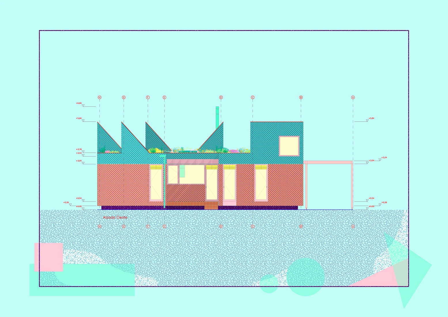 West elevation. 137 NEKO by elii.