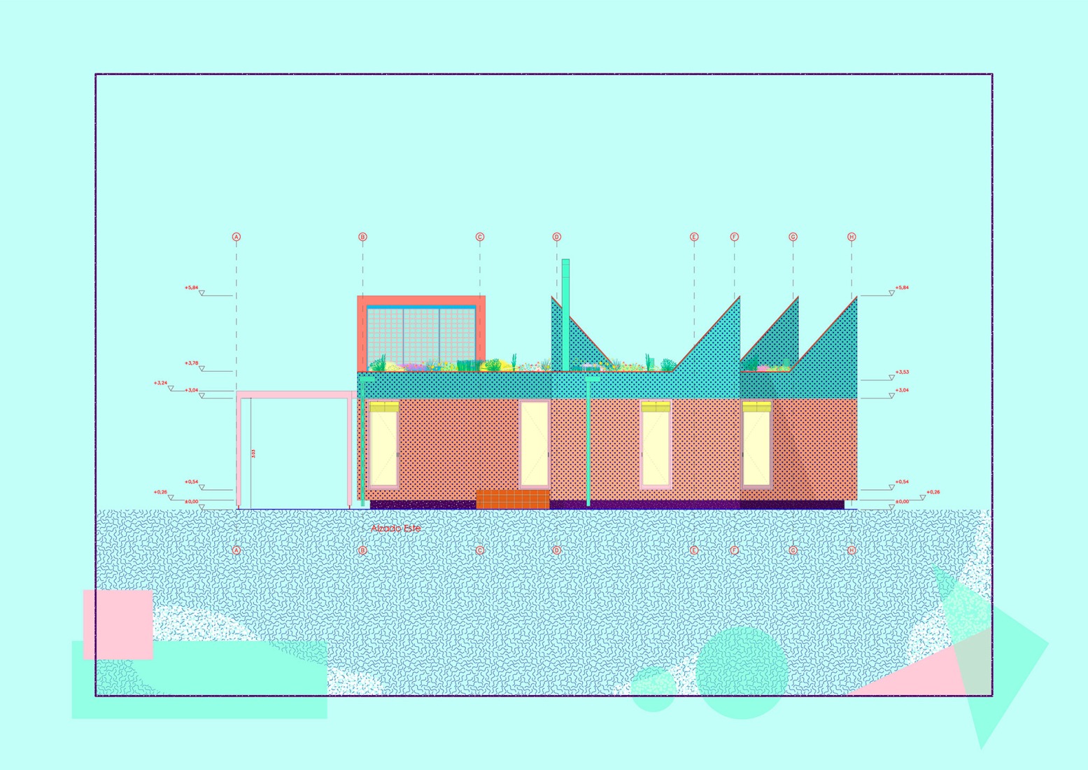East elevation. 137 NEKO by elii.