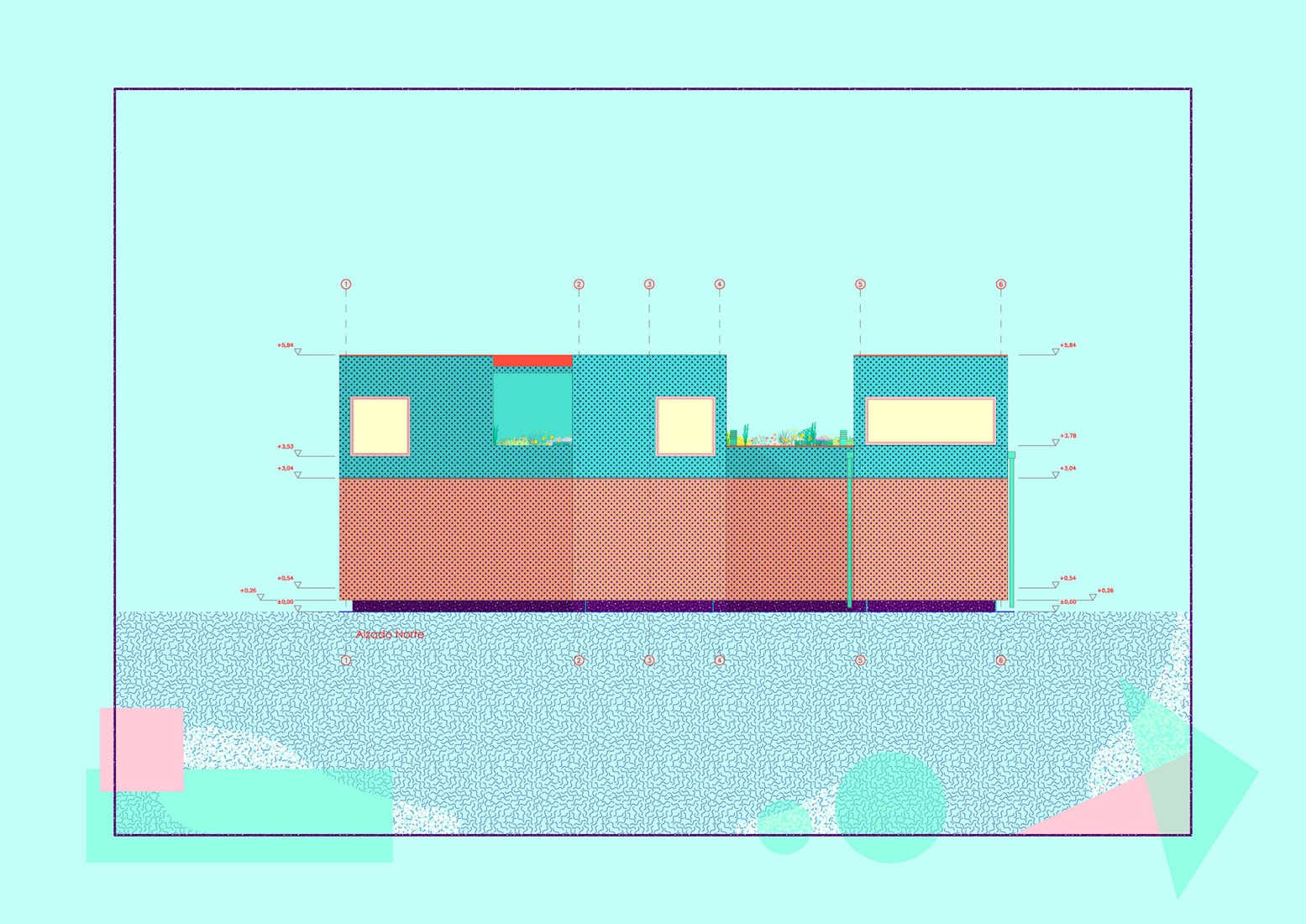 North elevation. 137 NEKO by elii.