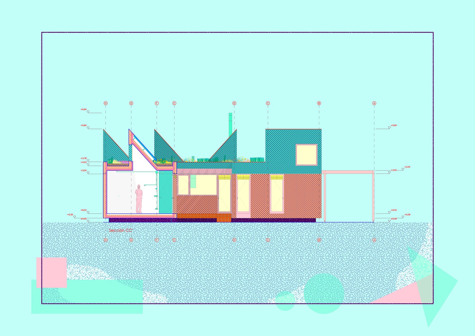 Section CC'. 137 NEKO by elii.