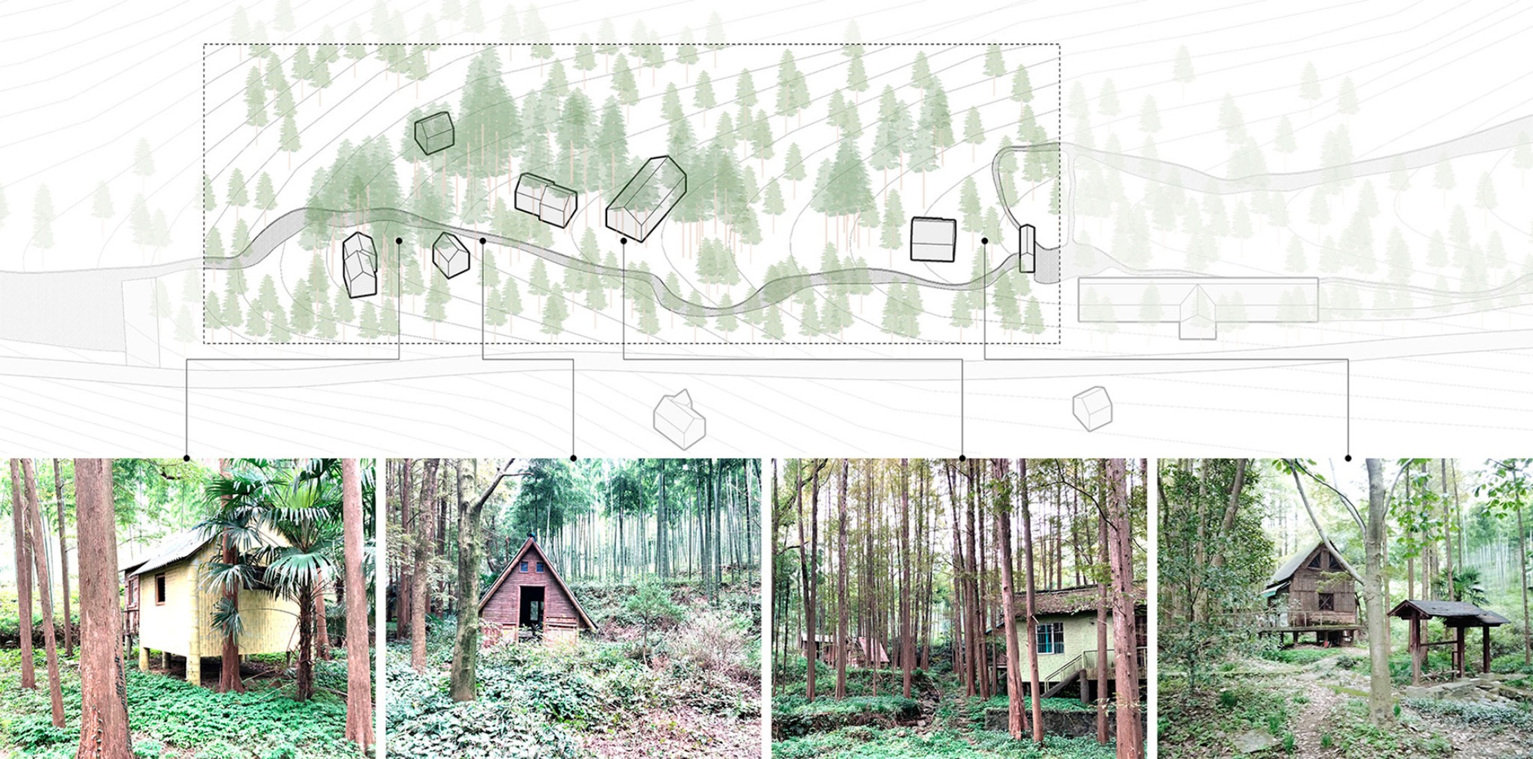 Pre-existing images. Dongmingshan Senyu Hotel by GLA Architects.