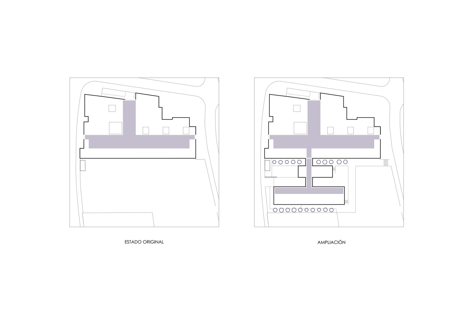 Plano de emplazamiento. Ampliación del Centro de Salud de La Carihuela por MarinaUno. 