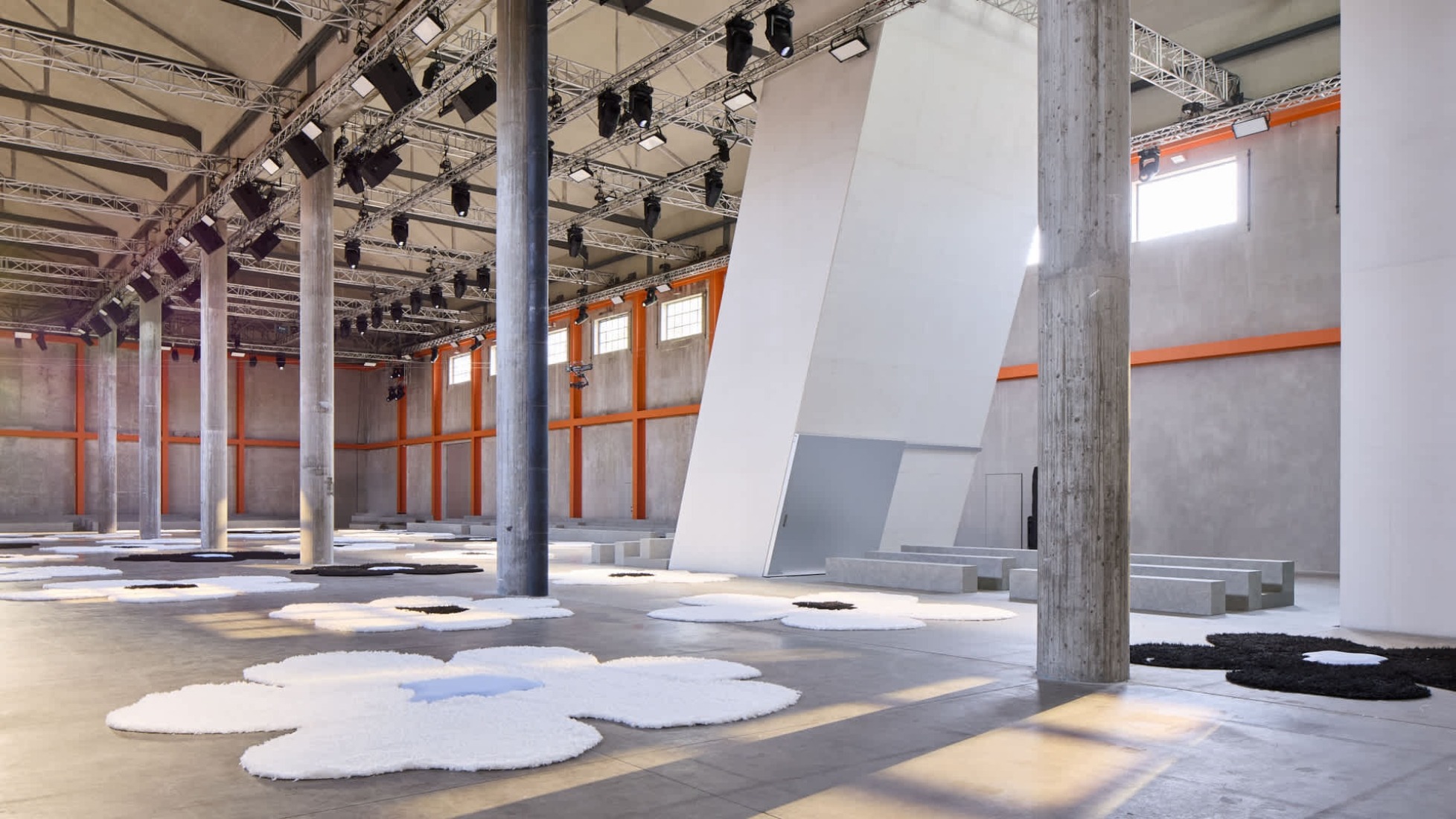 Prada’s show set at Milan Fashion Week S/S 2026. Photograph courtesy of Prada.
