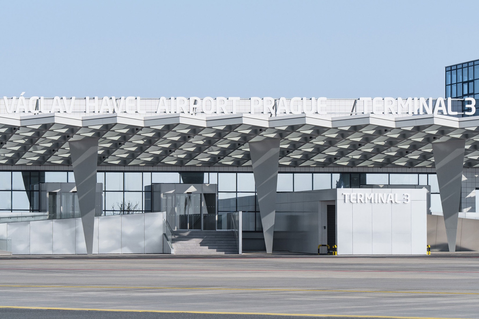 Prague Airport Terminal 3 by ra15. Photograph by Petr Polák.
