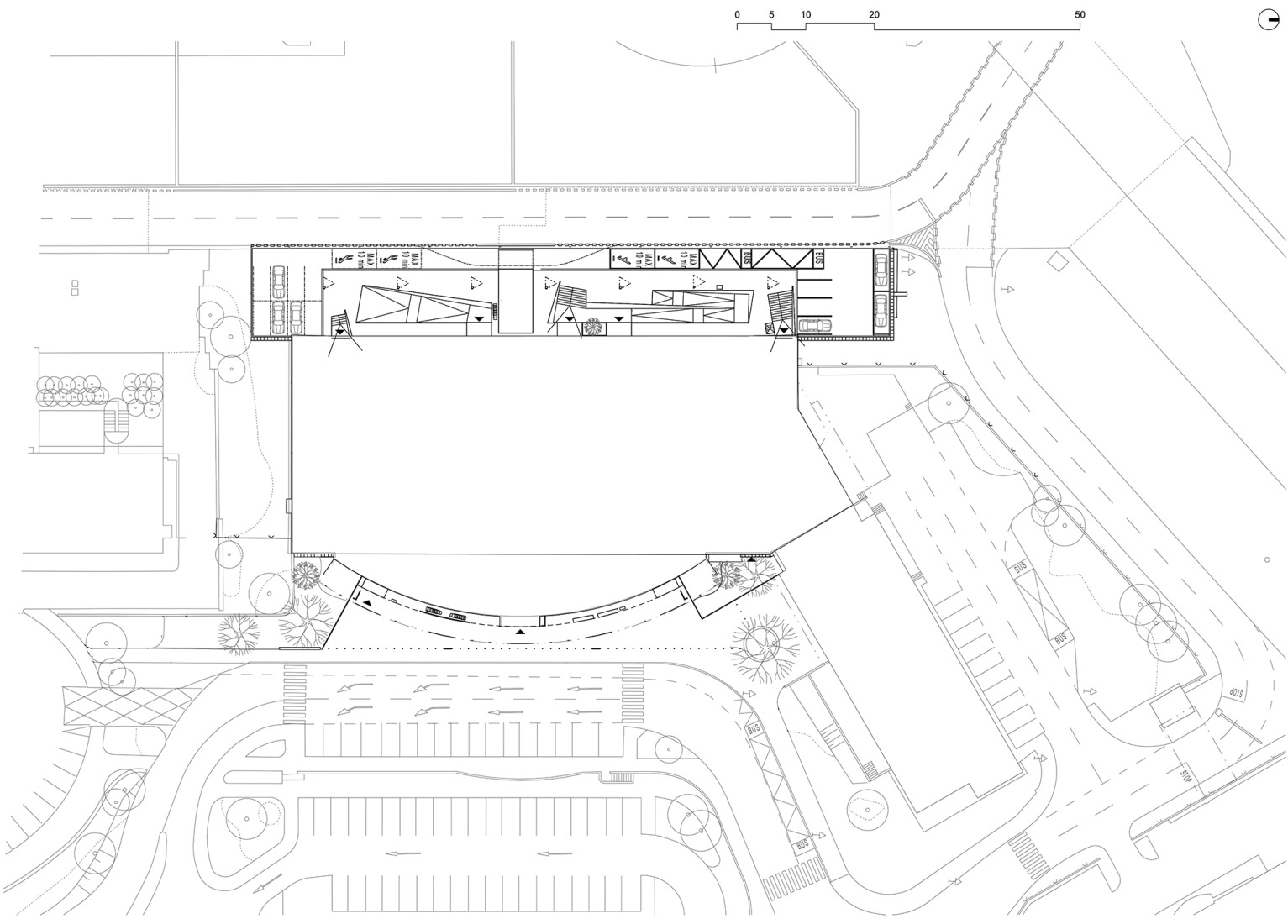 Site plan. Prague Airport Terminal 3 by ra15.