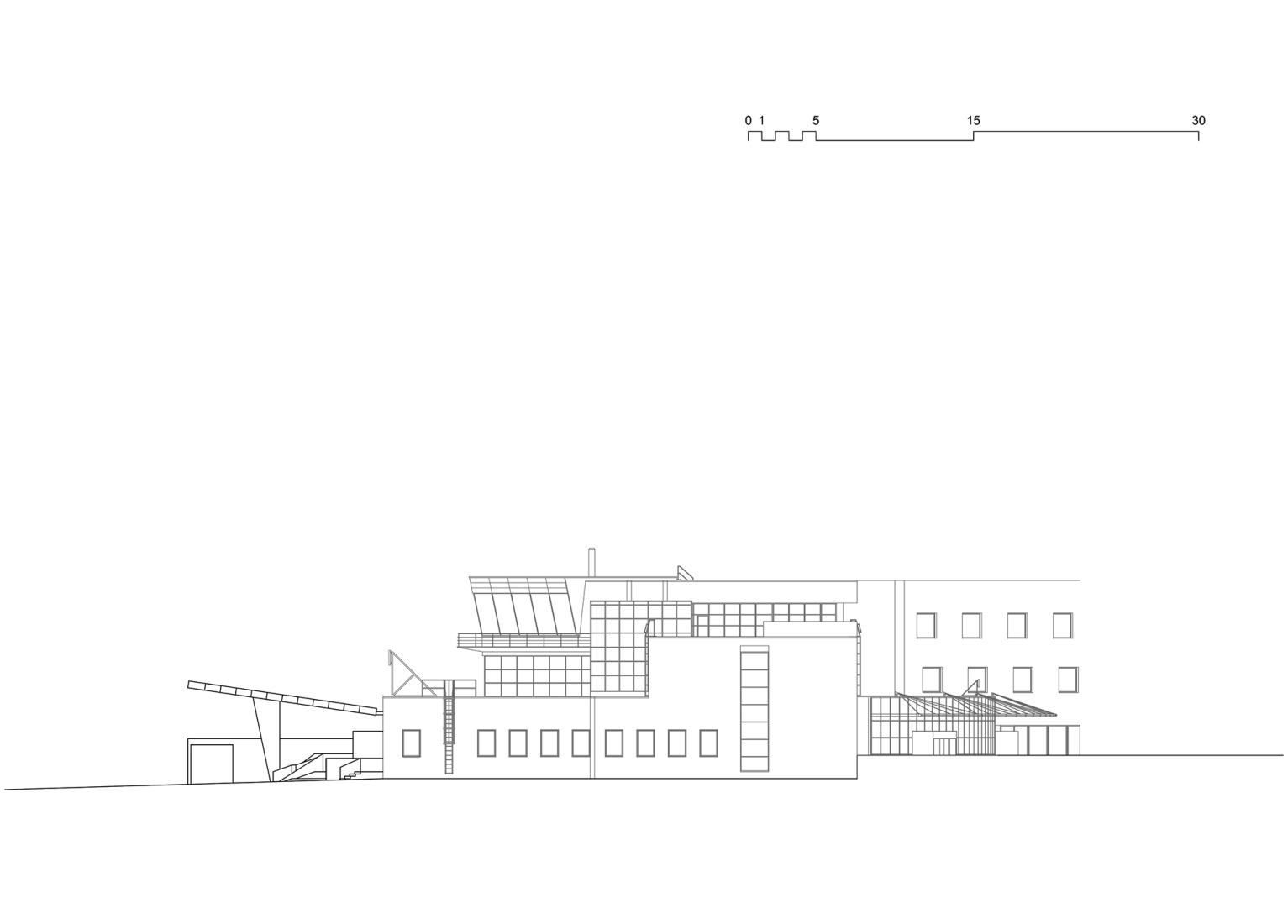 South elevation. Prague Airport Terminal 3 by ra15.