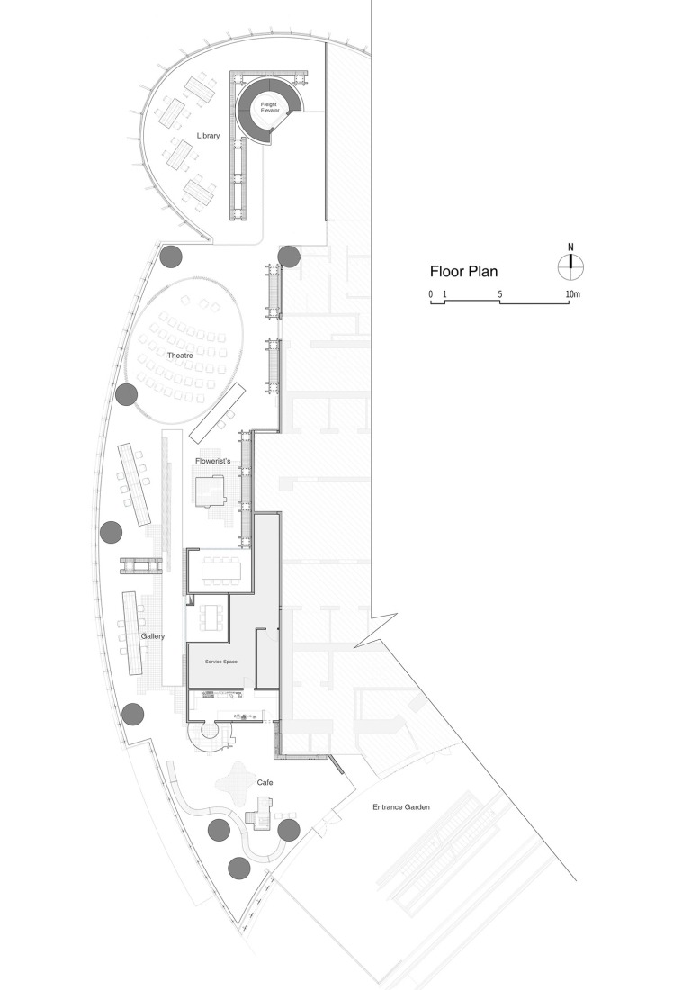Plano de planta. 889GLO Art Space por SpActrum.