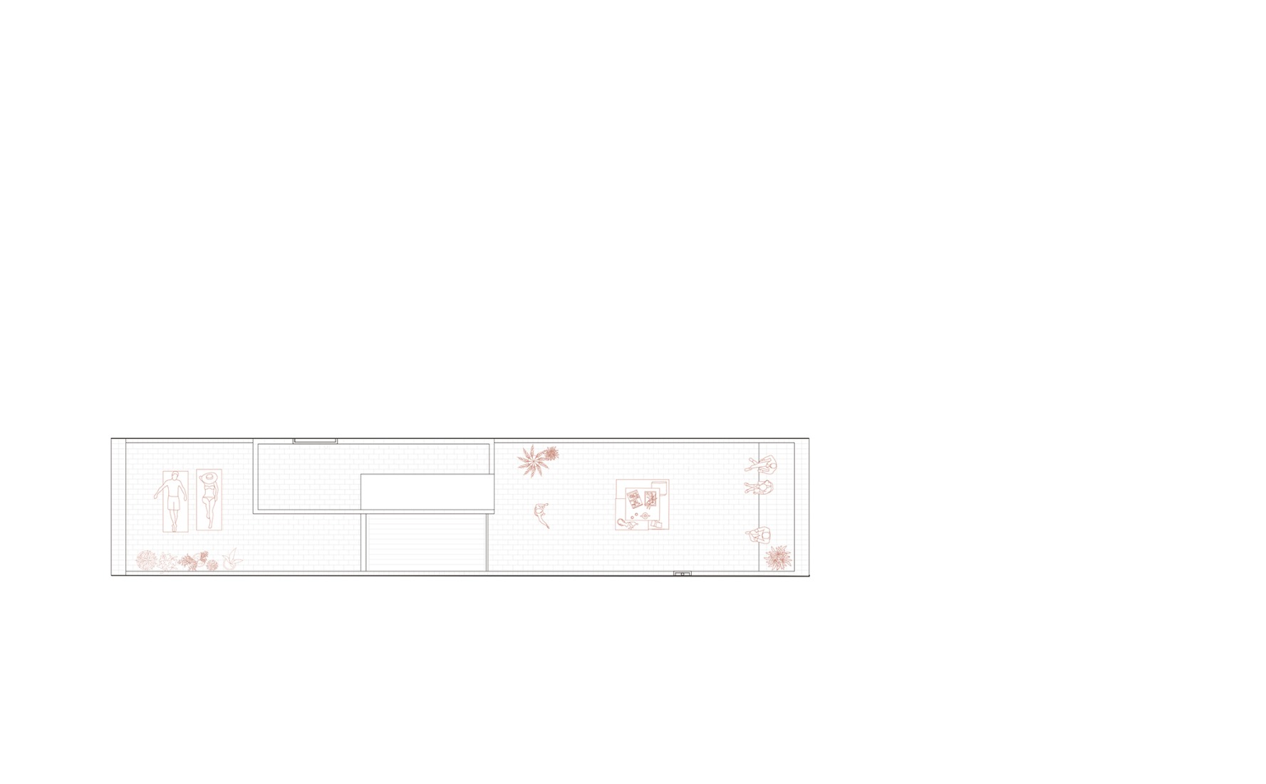 Plano de planta cubierta. Casa Mireia y Toni (y Joan y Laia) por vora + Toni Riba.