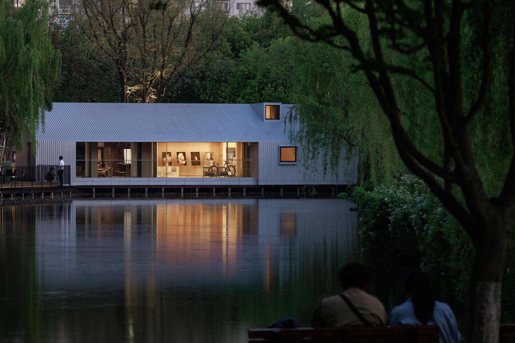 The Lake House – Life Experience Pavilion by Wutopia Lab. Photograph by Guowei Liu.