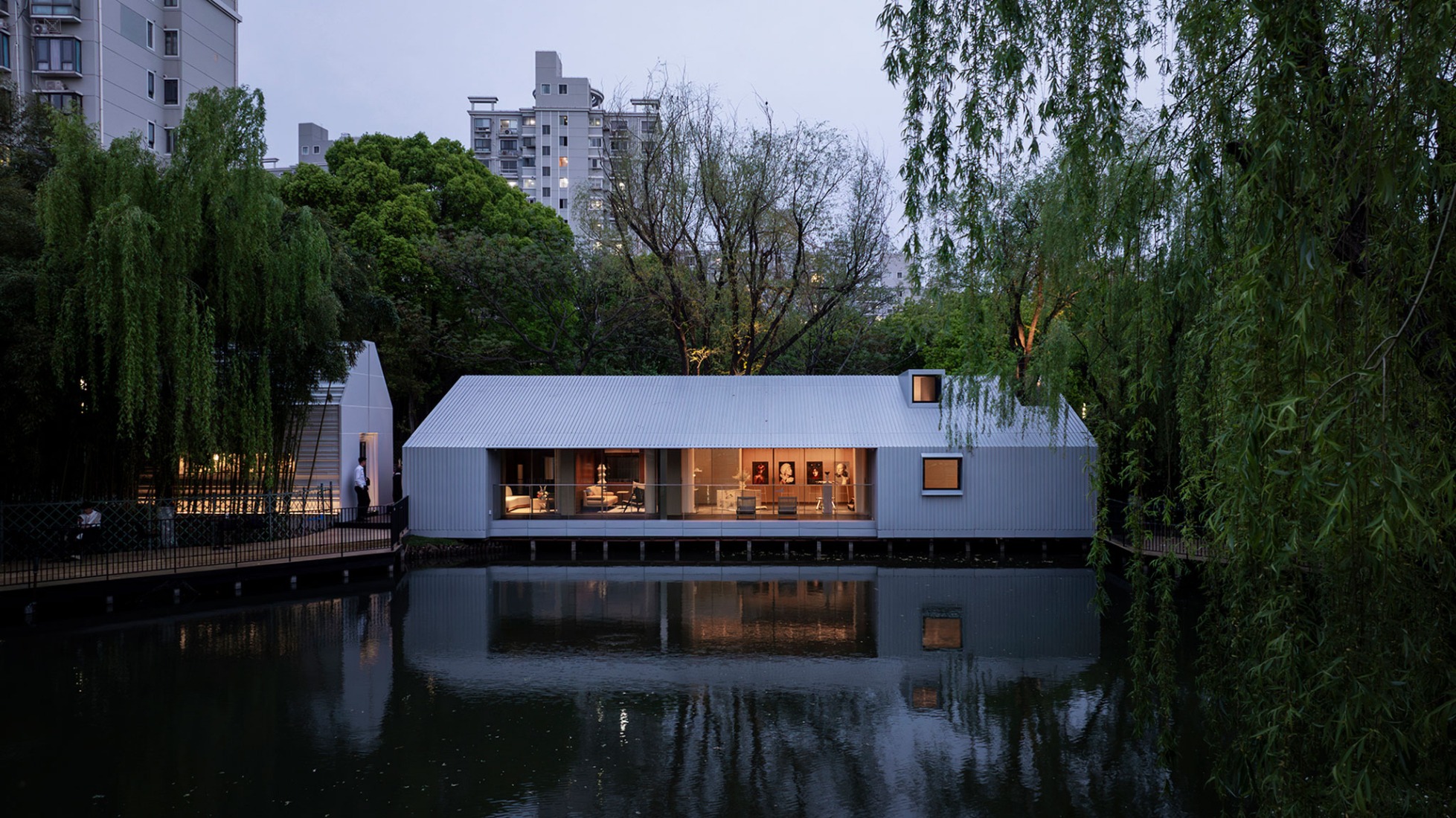 The Lake House – Life Experience Pavilion by Wutopia Lab. Photograph by Guowei Liu.