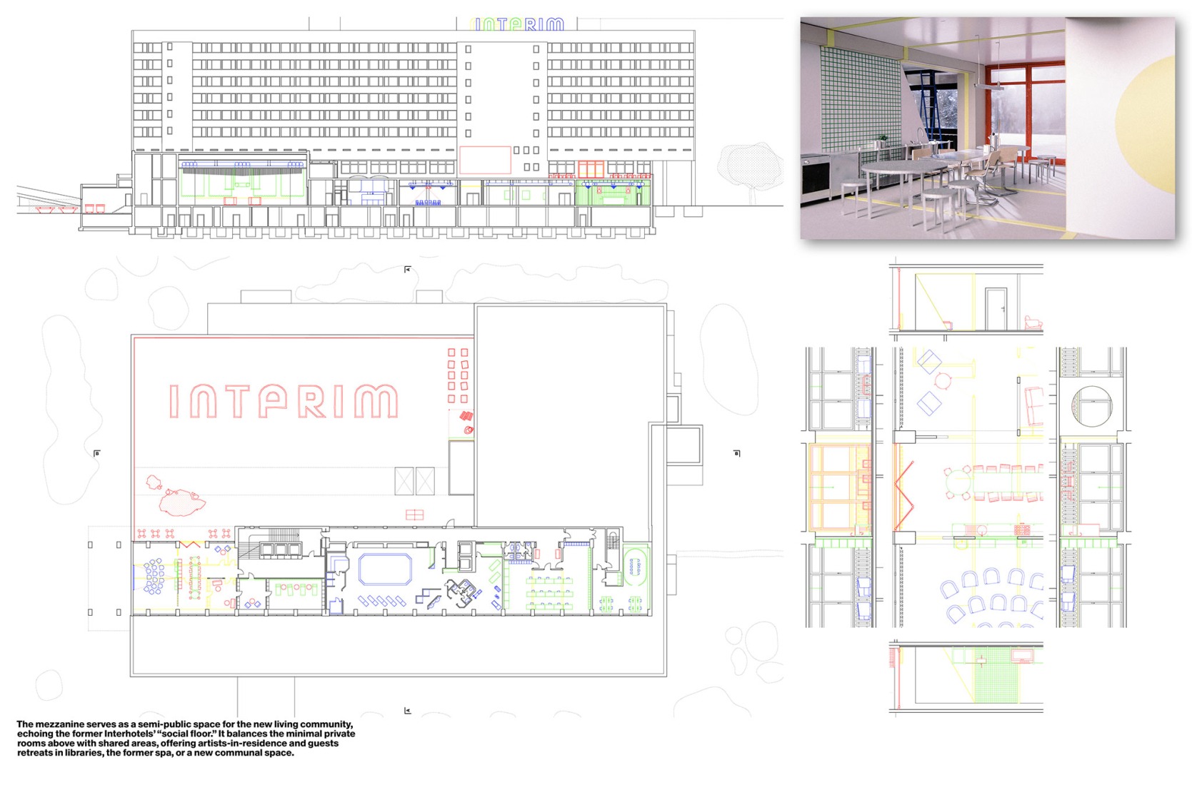 Hotel Interim por Andreas Stanzel. Bauhaus-Universitaet Weimar. Facultad de Arquitectura y Urbanismo (Weimar, Alemania).