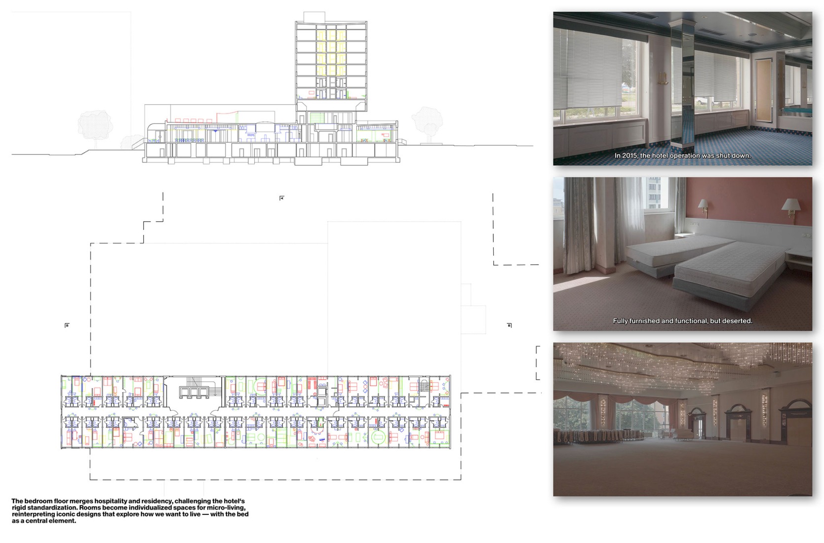 Hotel Interim por Andreas Stanzel. Bauhaus-Universitaet Weimar. Facultad de Arquitectura y Urbanismo (Weimar, Alemania).