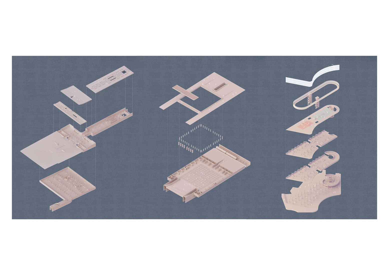 Brave New Axis por Spyridon Loukidis, Markos Georgios Sakellion, Georgios Thalassinos. Universidad Técnica Nacional de Atenas, Escuela de Arquitectura (Atenas, Grecia).
