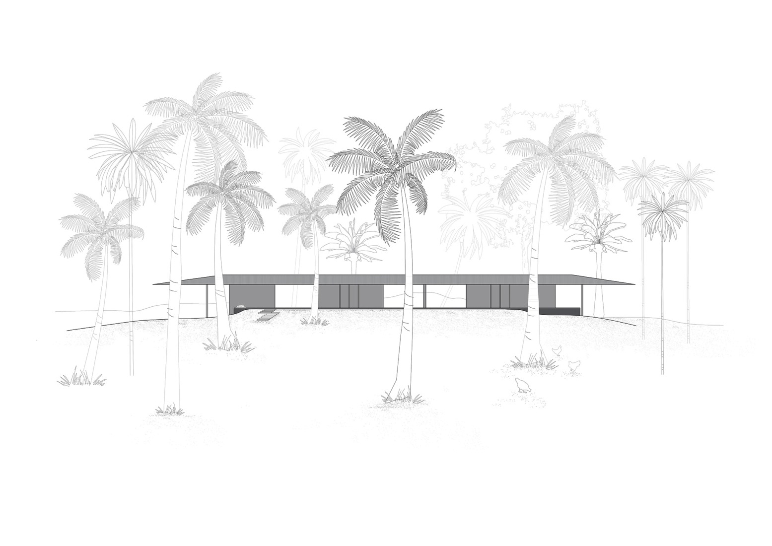 Elevation. Parikrama House by SPASM Design Architects.