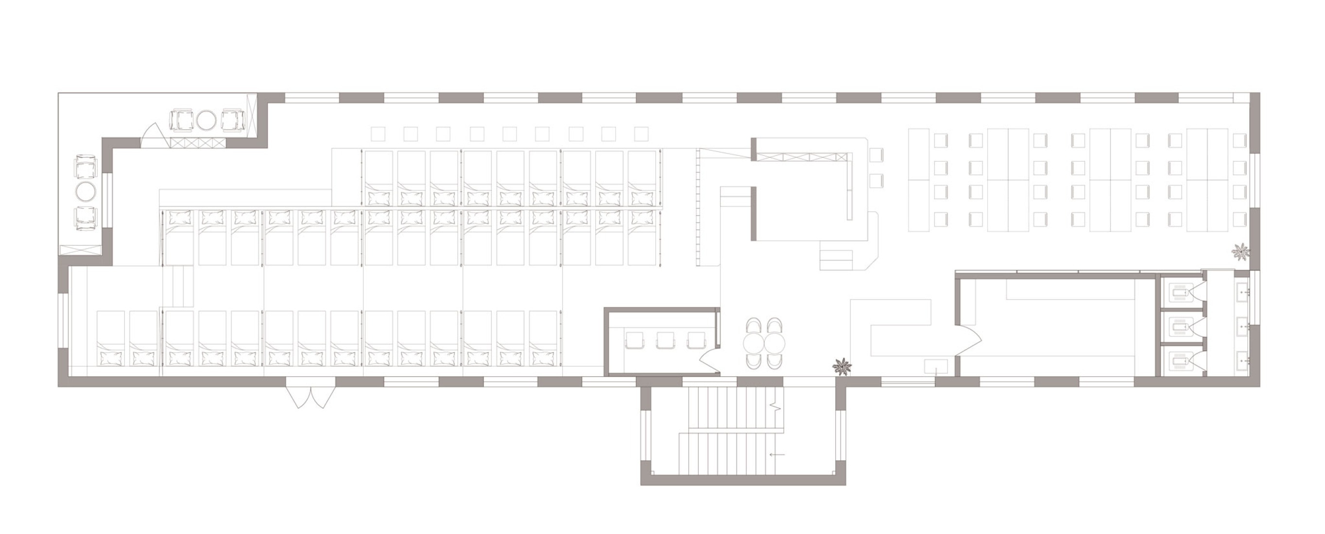 Plano de planta. Guardería y centro extraescolar DEYA por 11-Design.