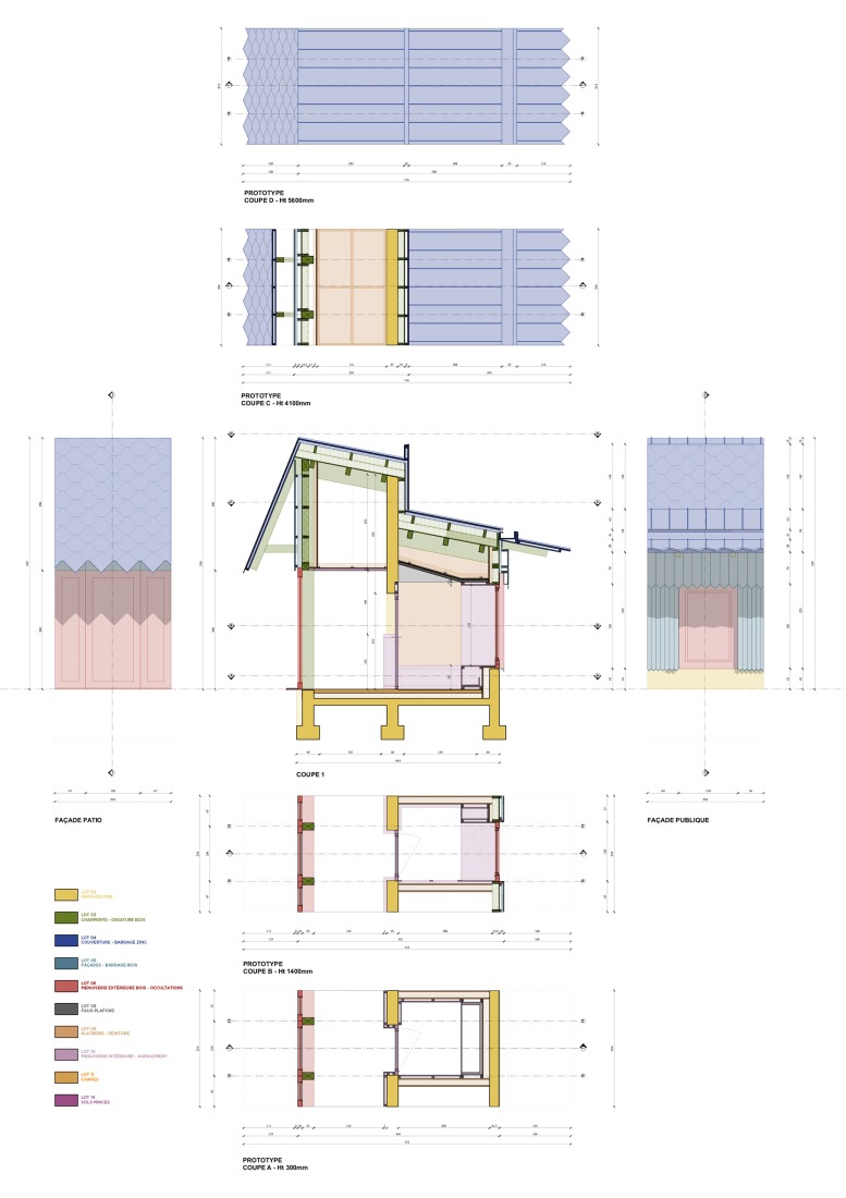 Construction details. School of music, dance and theater by LINK architectes + DLD architectes. 