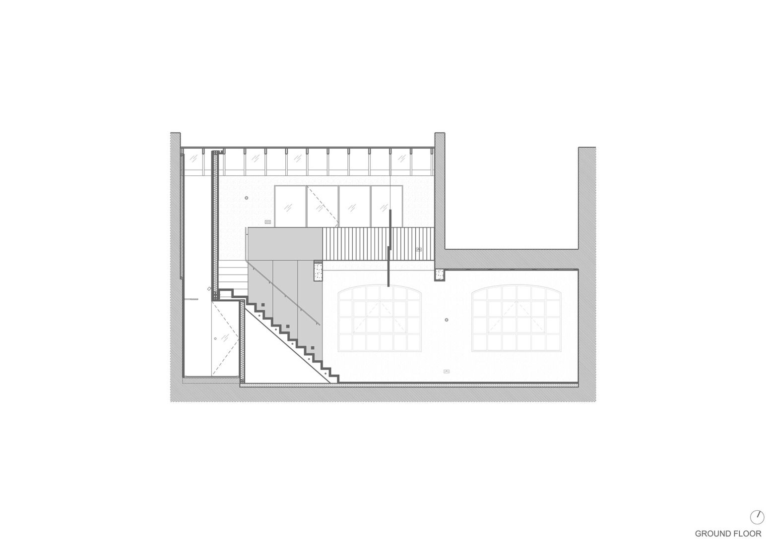 Section. London loft apartment transformation by McLaren.Excell. 