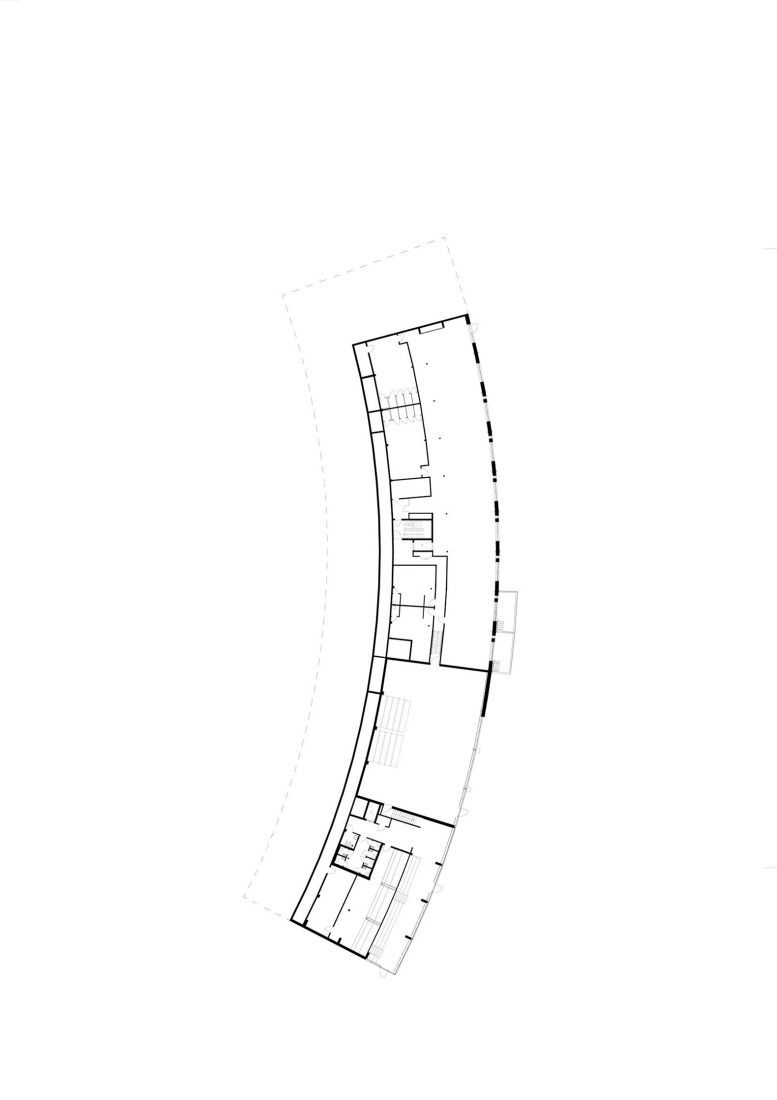 Plano de planta baja. «Lakehouse Wendelstrand» por Snøhetta.