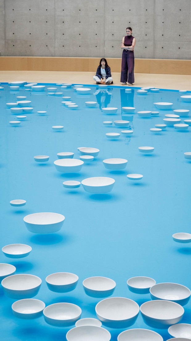 Clinamen by Céleste Boursier-Mougenot. Photograph courtesy of Bourse de Commerce—Pinault Collection.