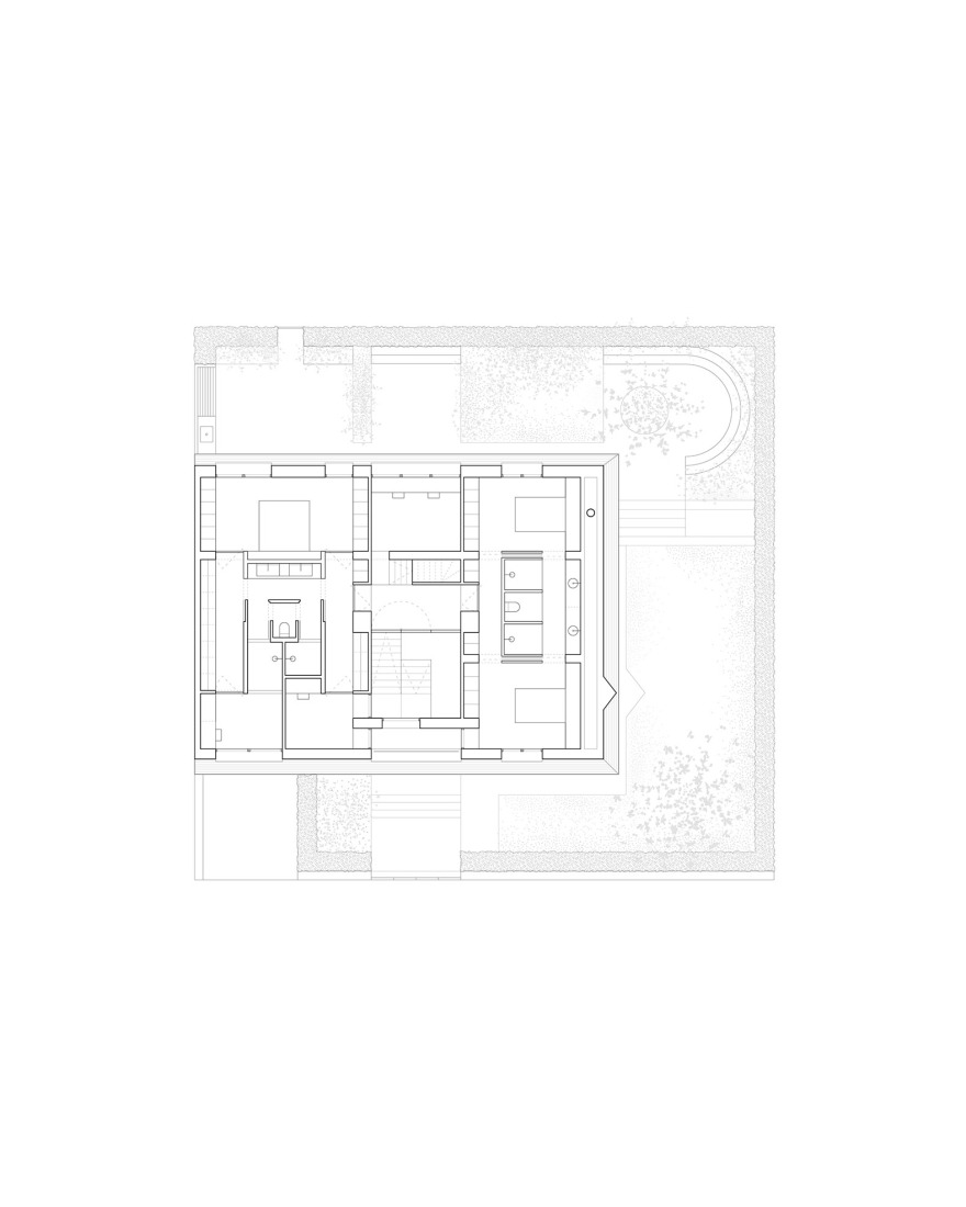 Planta primera. Casa SO por estudio DIIR.