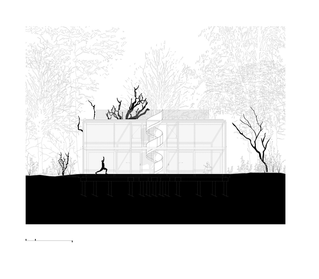 Elevation. Twin Holiday Home by építész stúdió.