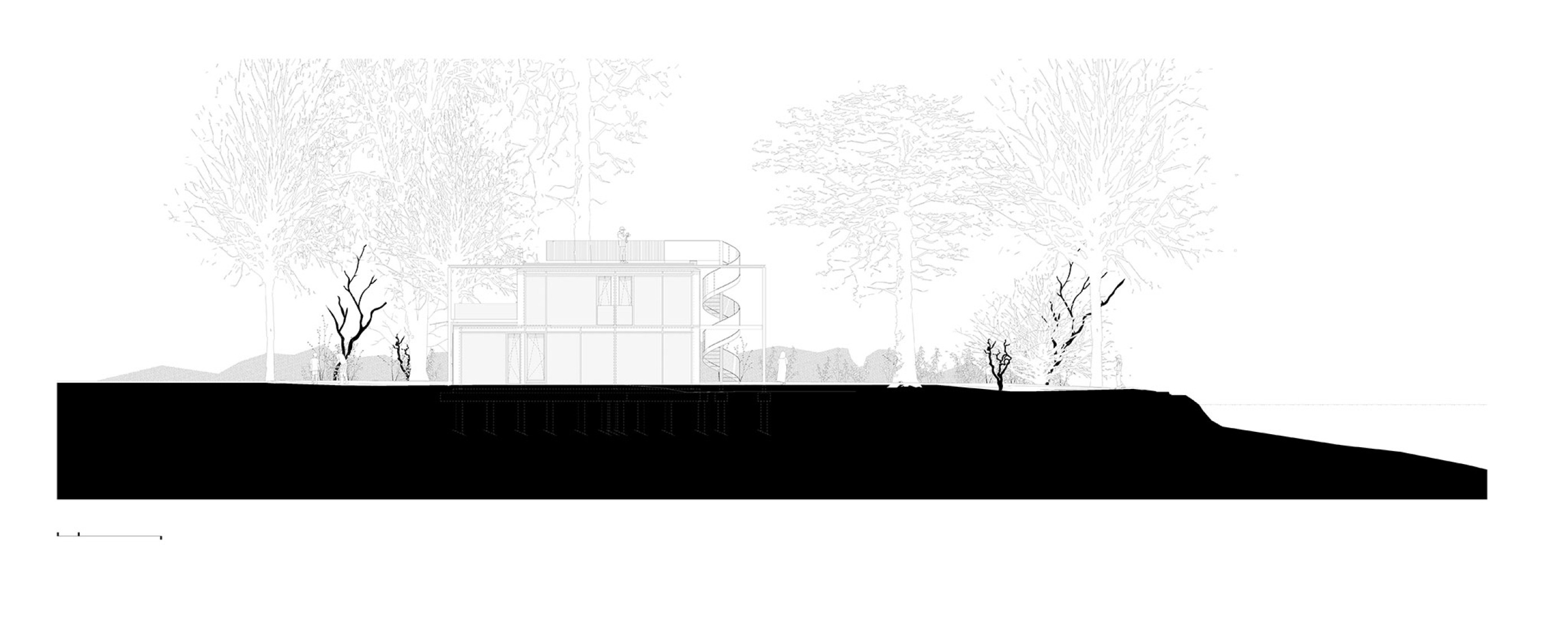 Elevation. Twin Holiday Home by építész stúdió.