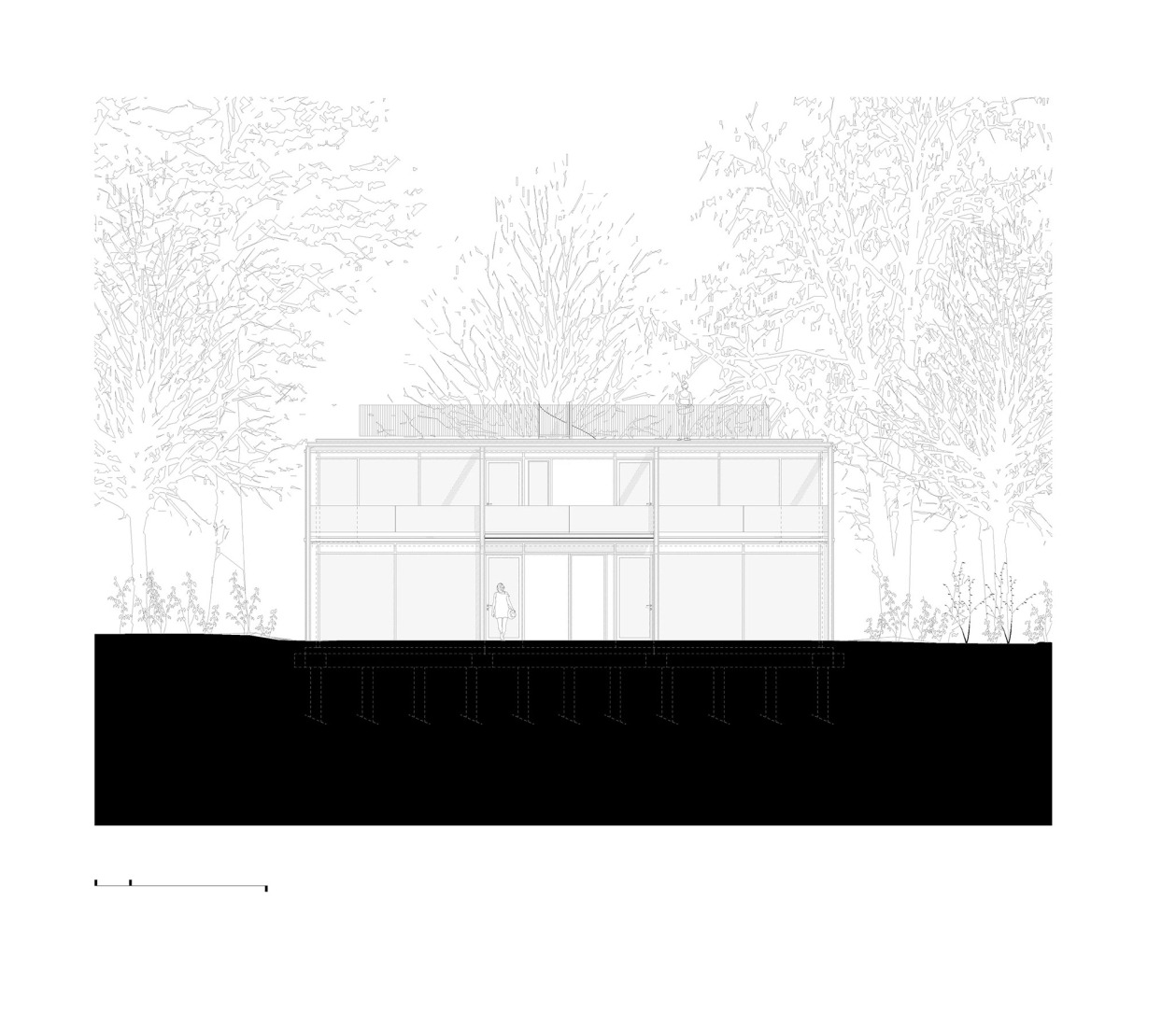 Elevation. Twin Holiday Home by építész stúdió.