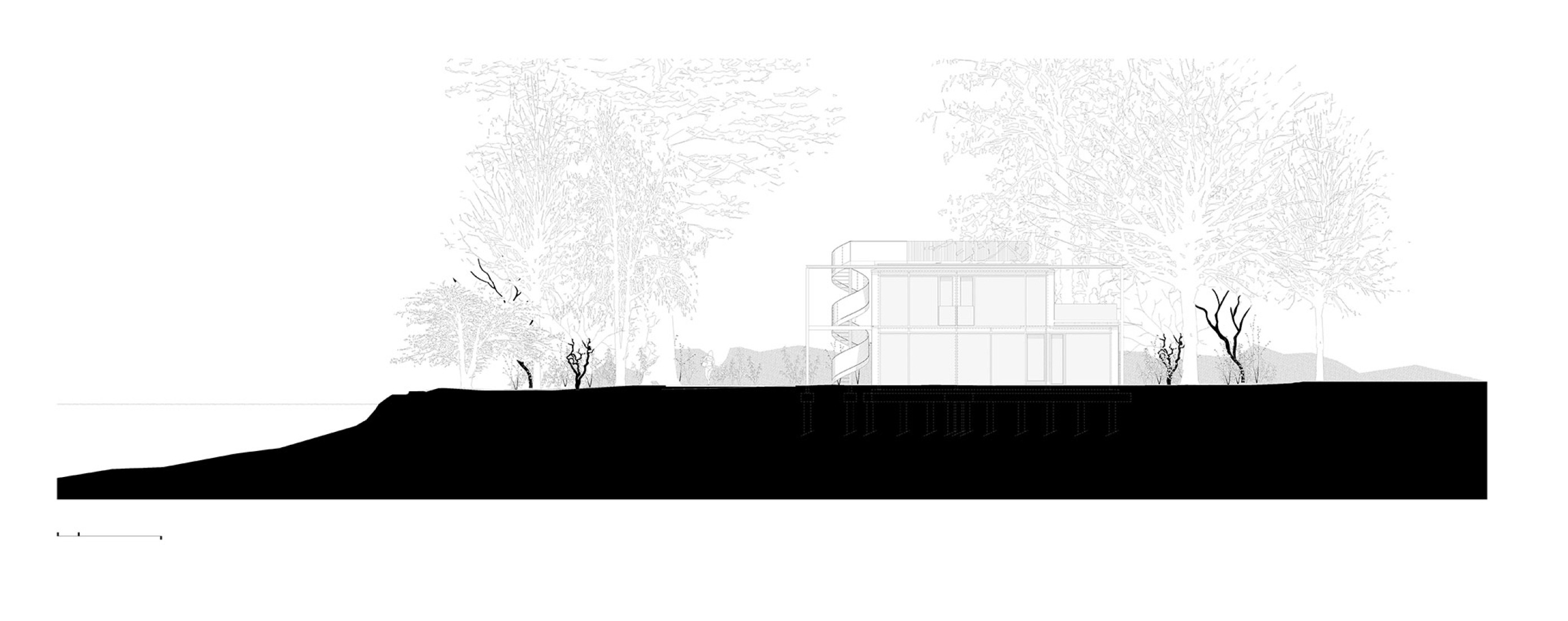 Elevation. Twin Holiday Home by építész stúdió.