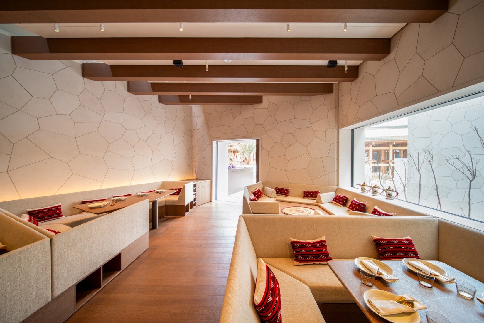 KSA Pavilion, Expo 2025 Osaka  by Foster + Partners. Photograph by Nigel Young.