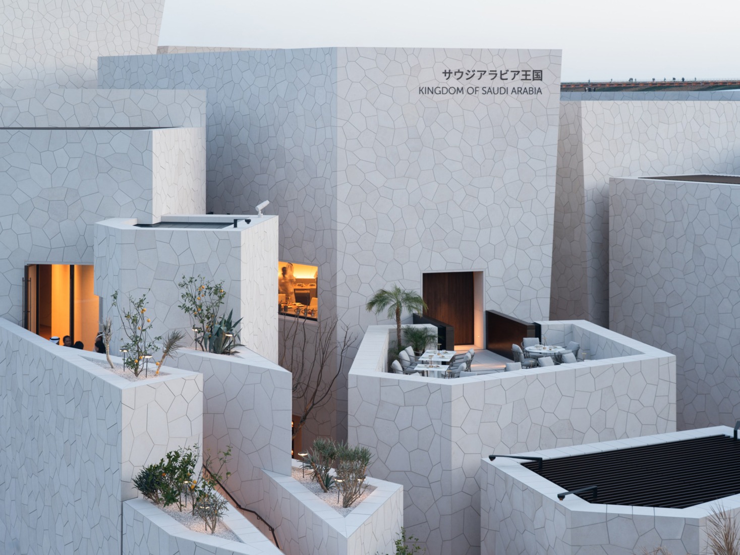 KSA Pavilion, Expo 2025 Osaka  by Foster + Partners. Photograph by Nigel Young.