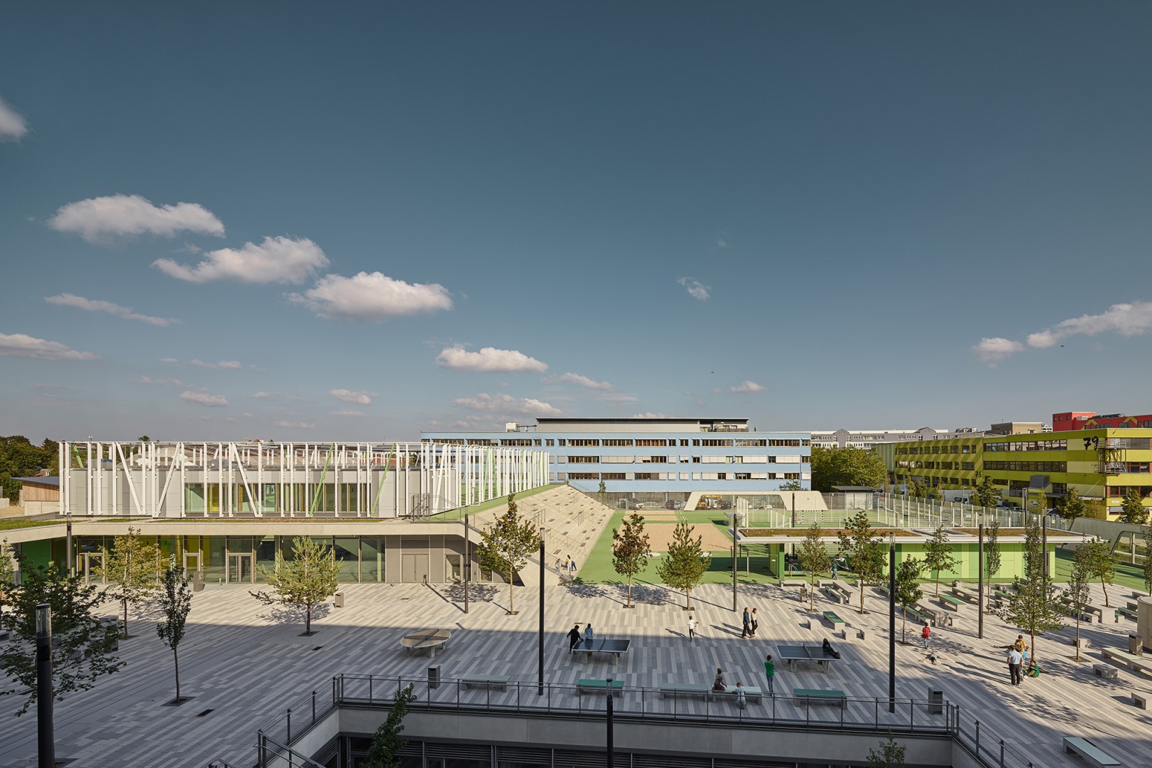Municipal Thomas Mann High School by h4a Gessert + Randecker Architekten. Photograph by Zooey Braun.