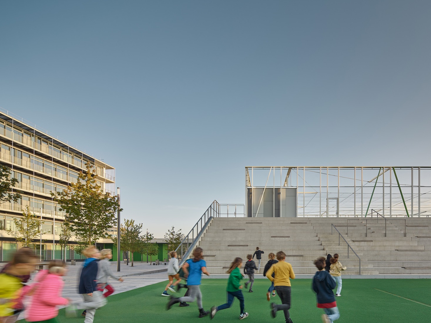 Municipal Thomas Mann High School by h4a Gessert + Randecker Architekten. Photograph by Zooey Braun.