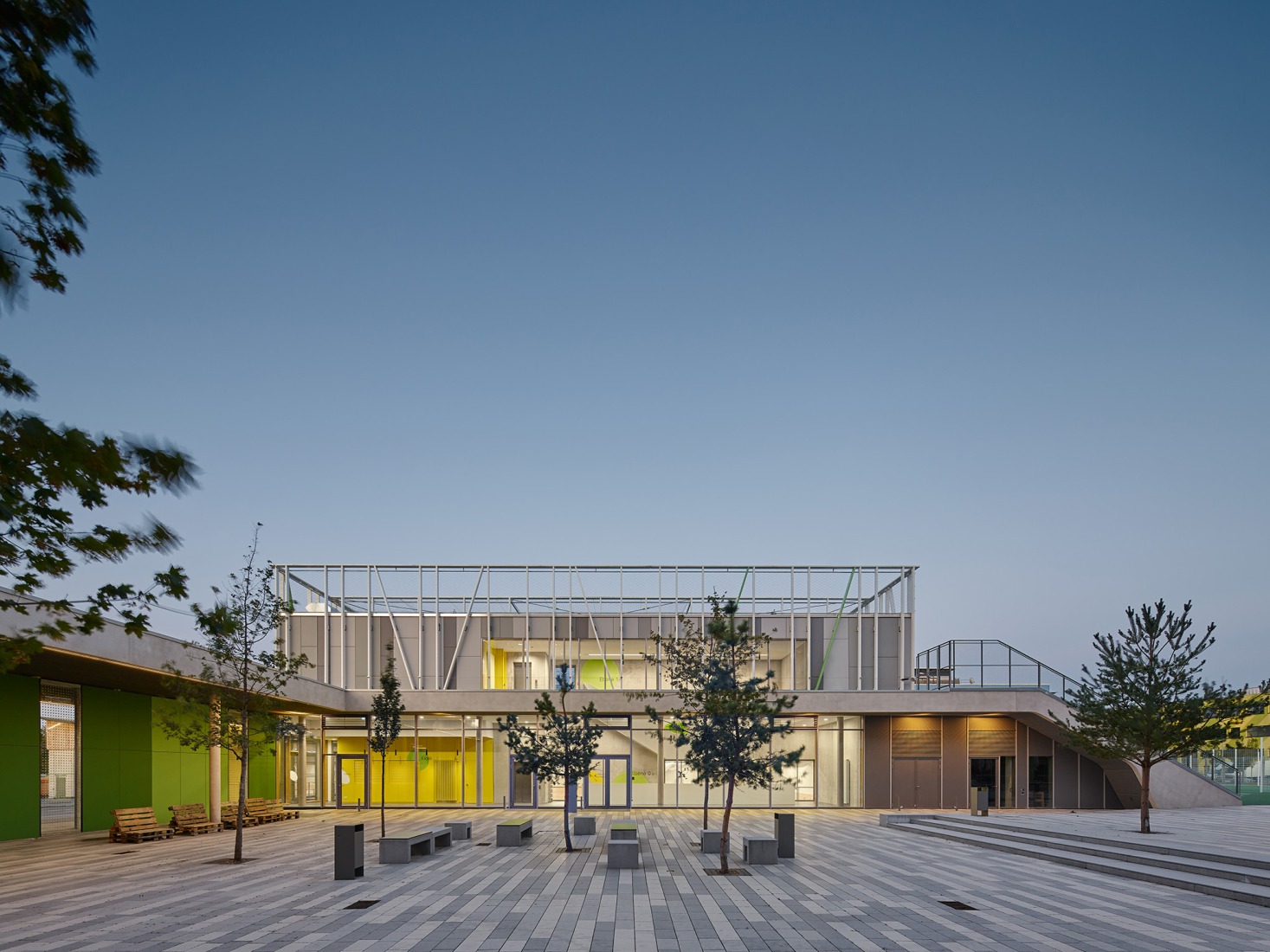 Municipal Thomas Mann High School by h4a Gessert + Randecker Architekten. Photograph by Zooey Braun.