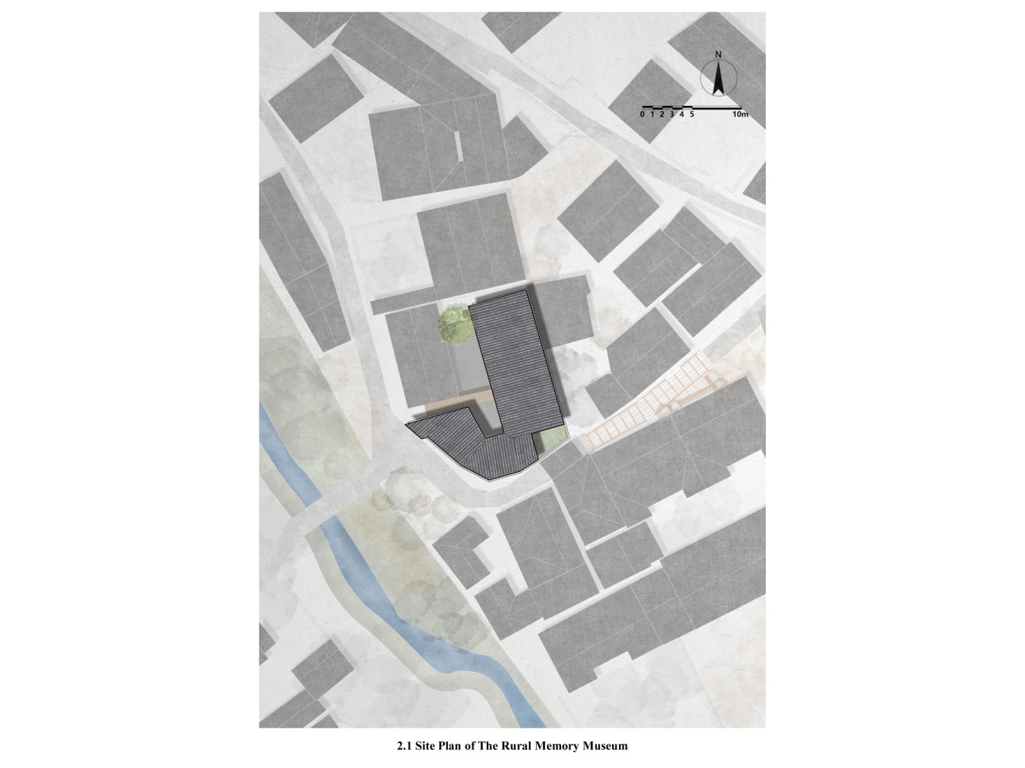 Site plan. FW JI· The Rural Memory Museum by IARA.