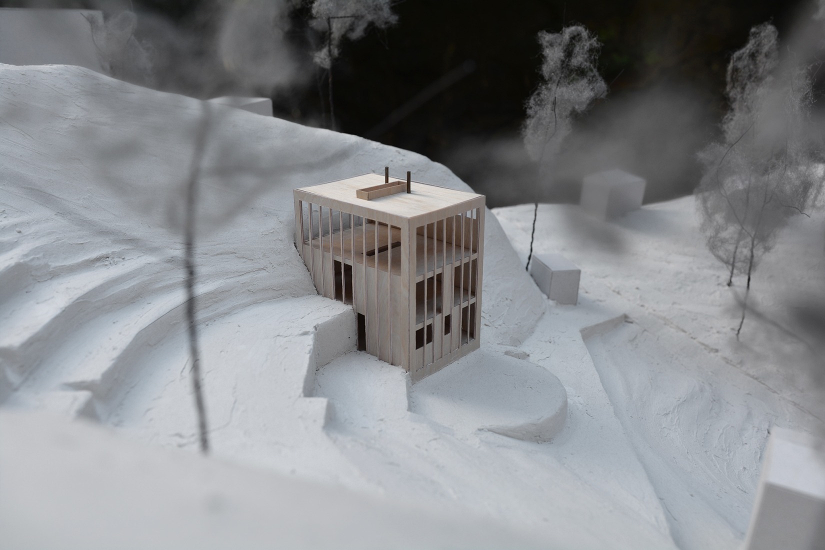 Model. Ravine House by Kolman Boye Architects.