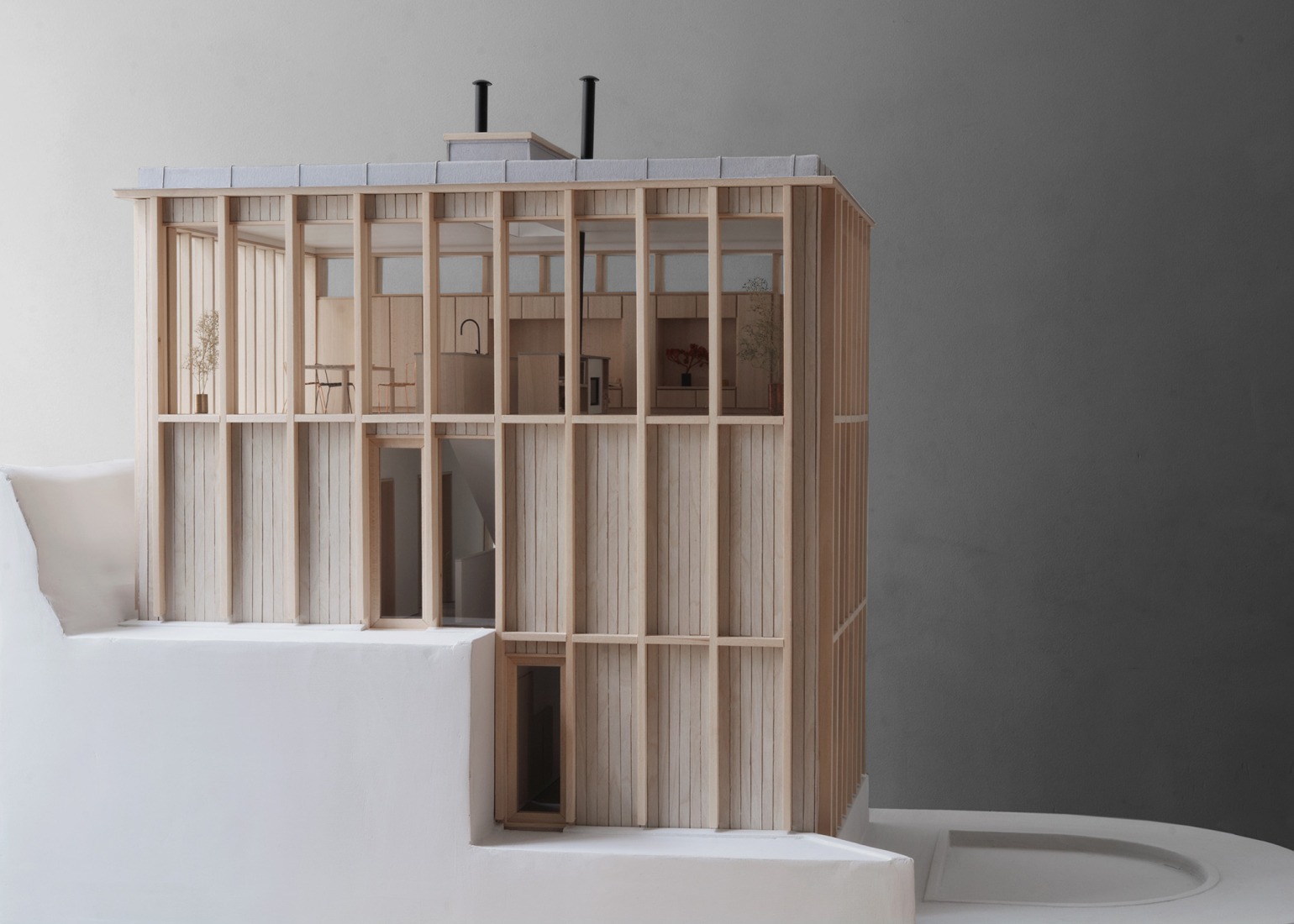 Model. Ravine House by Kolman Boye Architects.